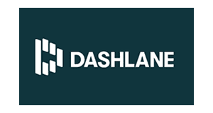 Logo of Dashlane on a dark teal background.